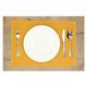 Placemat ribcord, GOTS organic cotton, ochre yellow, 35 x 50 cm