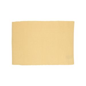 Set de table, coton bio, côtelé, jaune blé, 35 x 50 cm
