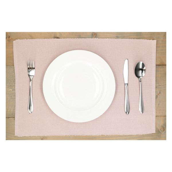 Placemat geribbeld, GOTS bio-katoen, violet, 35 x 50 cm Placemat geribbeld, GOTS bio-katoen, violet, 35 x 50 cm
