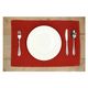 Placemat ribcord, GOTS organic cotton, burgundy, 35 x 50 cm