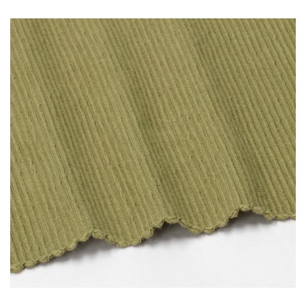 Placemat ribcord, GOTS organic cotton, sage green, 35 x 50 cm