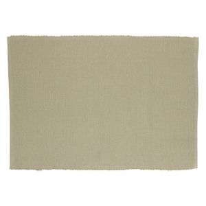 Placemat ribcord, GOTS organic cotton, olive green, 35 x 50 cm