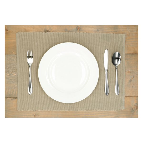 Set de table côtelé, coton bio GOTS, vert olive, 35 x 50 cm Set de table côtelé, coton bio GOTS, vert olive, 35 x 50 cm