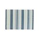 Placemat ribcord, GOTS organic cotton, blue, striped, 35 x 50 cm