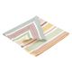 Napkin, GOTS organic cotton, multicoloured, striped, 40 x 40 cm