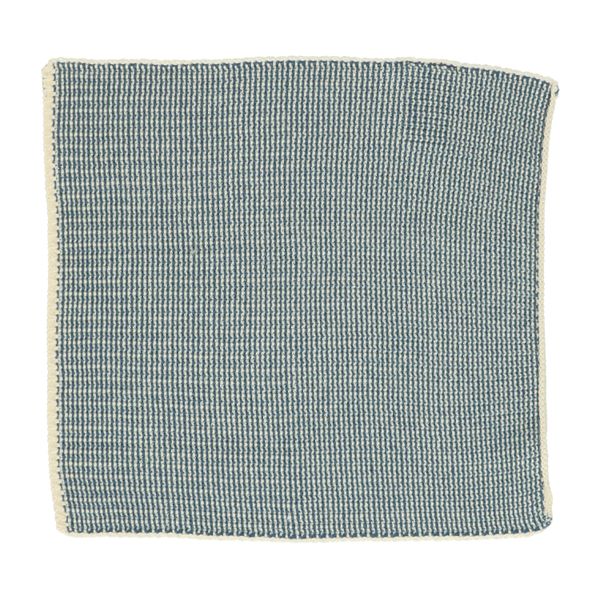Lavettes, coton tricoté, bleu, 2 pièces, 25 x 25 cm