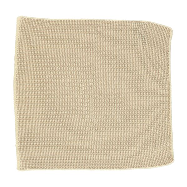 Lavettes, coton tricoté, sable, 2 pièces, 25 x 25 cm