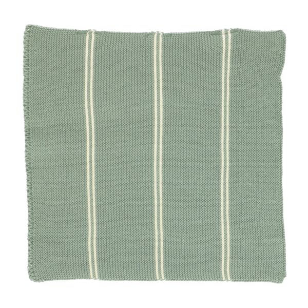 Cloths, knitted cotton, grey green, set of 2, 25 x 25 cm