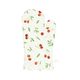 Organic cotton oven glove with cherry motif, 18 x 32 cm