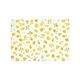 Placemat ribcord, GOTS organic cotton, lemons, 35 x 50 cm