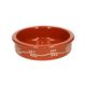 Terracotta tapas dish with garland motif, Ø 12 cm