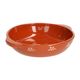 Terracotta oven dish with twig motif, Ø 18 cm