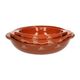 Terracotta oven dish with twig motif, Ø 18 cm