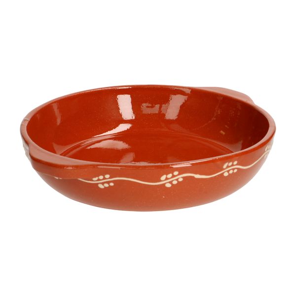 Ovenschaal met takjesslinger, terracotta,Ø 21 cm