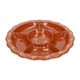 Terracotta snack tray with garland motif, Ø 30 cm