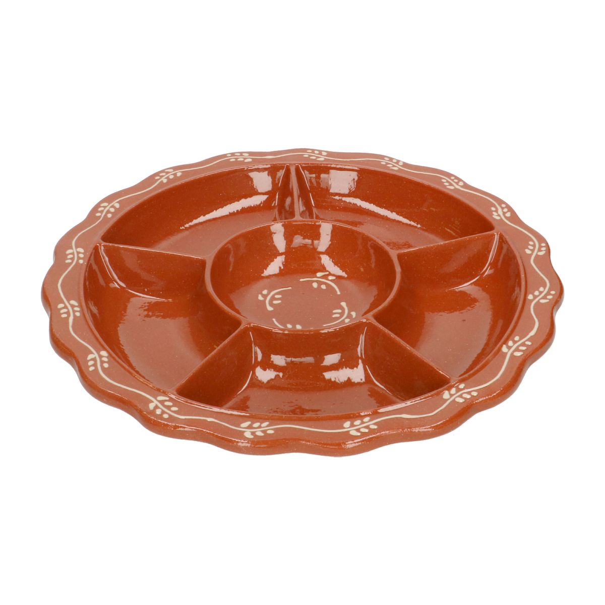 Snackschale mit Zweigen, Terrakotta, Ø 30 cm