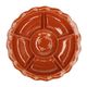 Terracotta snack tray with garland motif, Ø 30 cm