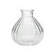 Ribbed glass vase