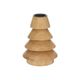 Beechwood, pine tree-shaped candlesticks