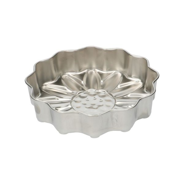 Bakvorm, kamille, gerecycled rvs,Ø 20 cm