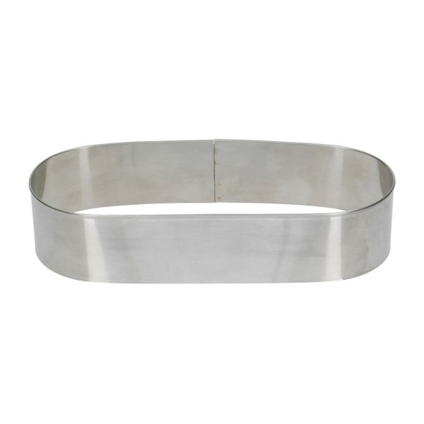 Stainless steel strudel form, 24 x 9 x 5 cm