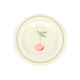 Earthenware pastry plate with cherry motif, Ø 15 cm