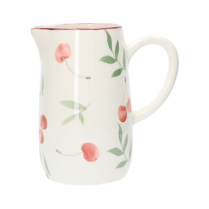 1.5 litre, earthenware jug with cherry motif