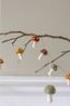 Felt mushroom garland, approx. 150 cm