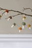 Felt mushroom garland, approx. 150 cm