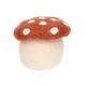 Upright, red felt mushroom, approx. 8 cm