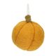 Yellow felt pumpkin, approx. 6 cm