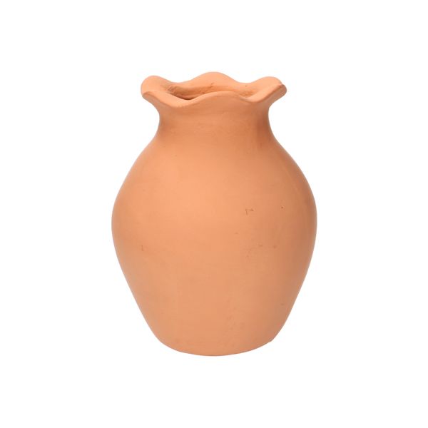 Deco vase for dried flowers, terracotta, 16 cm