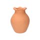 Deco vase for dried flowers, terracotta, 16 cm