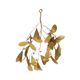 Brass mistletoe Christmas decoration