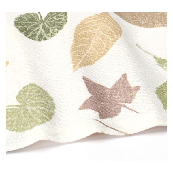 GOTS organic cotton napkin with garden leaf print, 40 x 40 cm