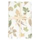 GOTS organic cotton tablecloth with garden leaf print, 145 x 180 cm