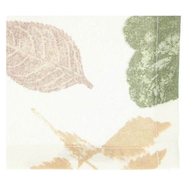 GOTS organic cotton tablecloth with garden leaf print, 145 x 180 cm