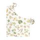 GOTS organic cotton apron with garden leaf print