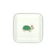 Square, enamel dish with tortoise print, 12 X 12 cm