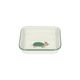 Square, enamel dish with tortoise print, 12 X 12 cm