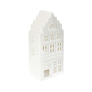 Dille & Kamille 50th anniversary, store-shaped porcelain tealight holder, 18,5 cm