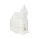 Porcelain, church-shaped tealight holder, 17 cm