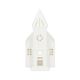 Porcelain, church-shaped tealight holder, 17 cm