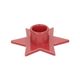 Pink, star-shaped, porcelain candlestick for dinner candle