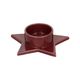 Dark-red, porcelain candlestick for advent candle