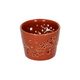 Terracotta-coloured porcelain tealight holder, Ø approx. 7 cm