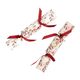 Box of 8 red, miniature Christmas crackers