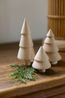 Unpainted, wooden Christmas tree, approx. 8 cm