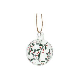 Boule de Noël, verre transparent, Ø 5 cm