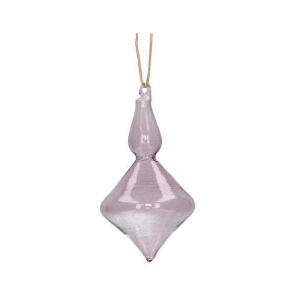 Kerstbal, pegel, glas, lila, 9,5 cm Kerstbal, pegel, glas, lila, 9,5 cm
